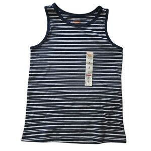 Jumping Beans Navy Striped Tank